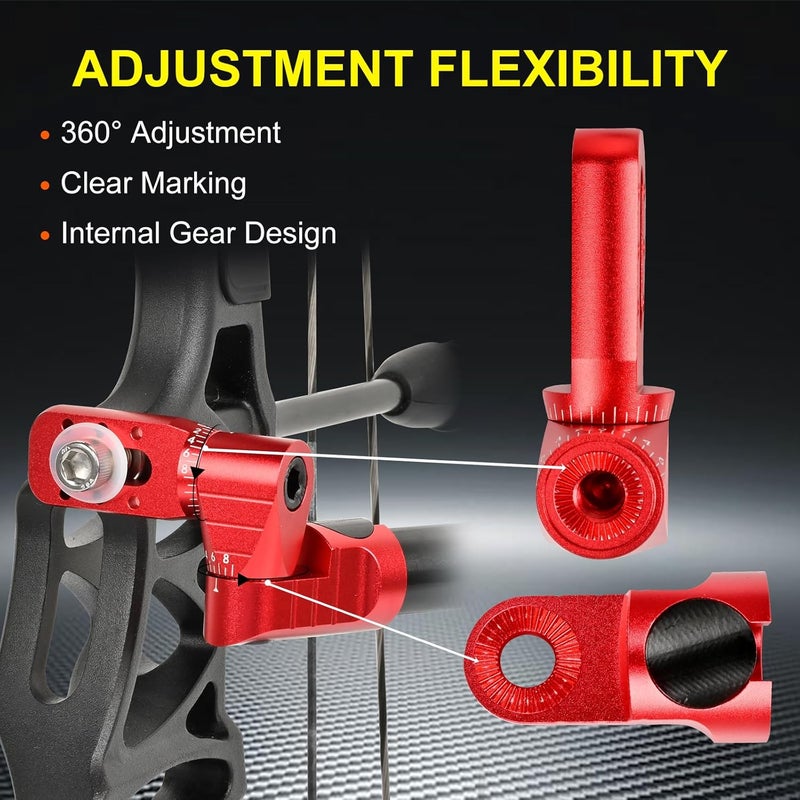 SP.G Archery Single Side V-Bar Mount - Adjustable Bow Stabilizer Quick Disconnect Aluminum Alloy Back Bar Stabilizer Mount Rod Bow Stabilizer Sidebar Mount for Compound Recurve Bow - Image 2